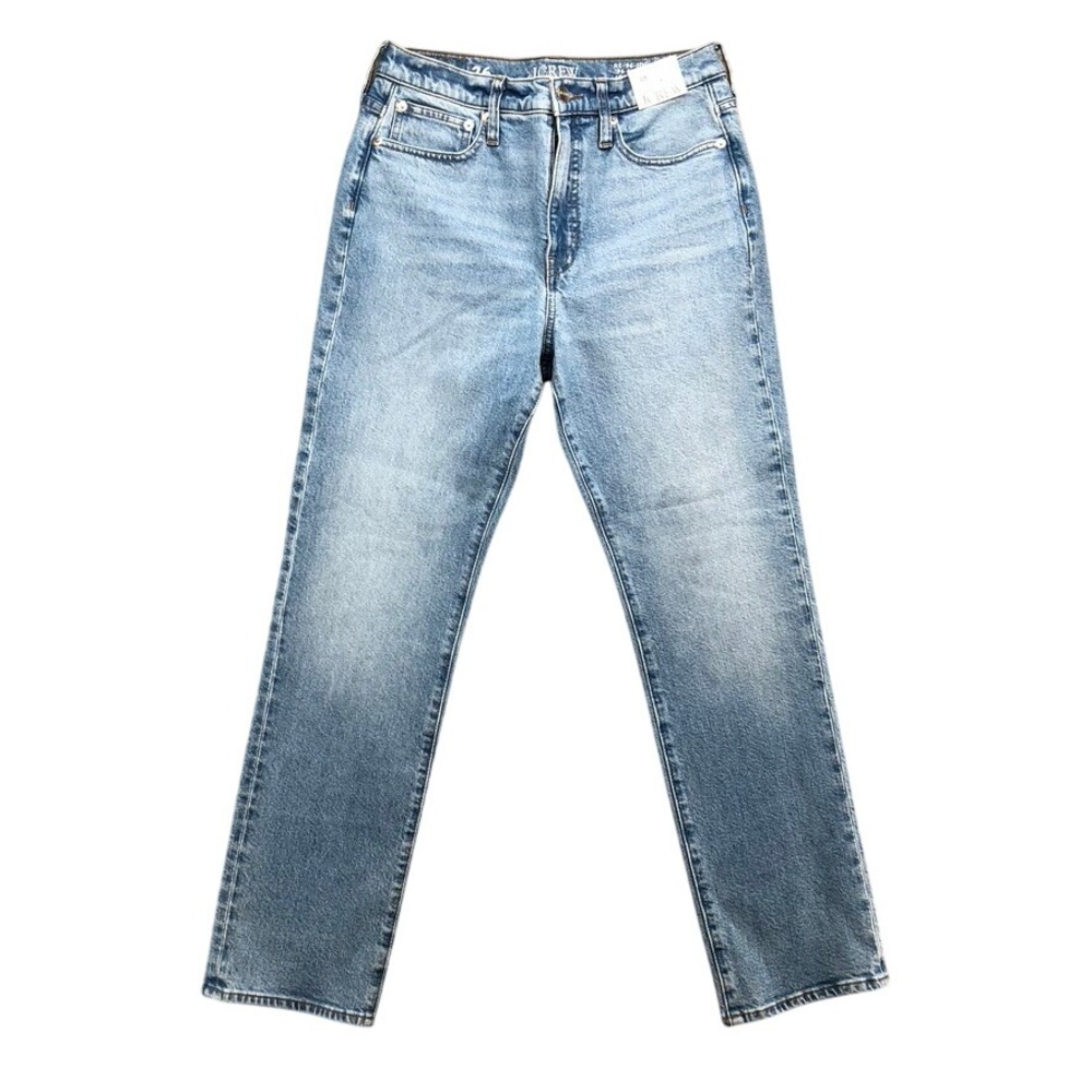 J.Crew '96 Straight Jeans Womens 26 2 Regular Blue High Rise Medium Wash‎ NEW